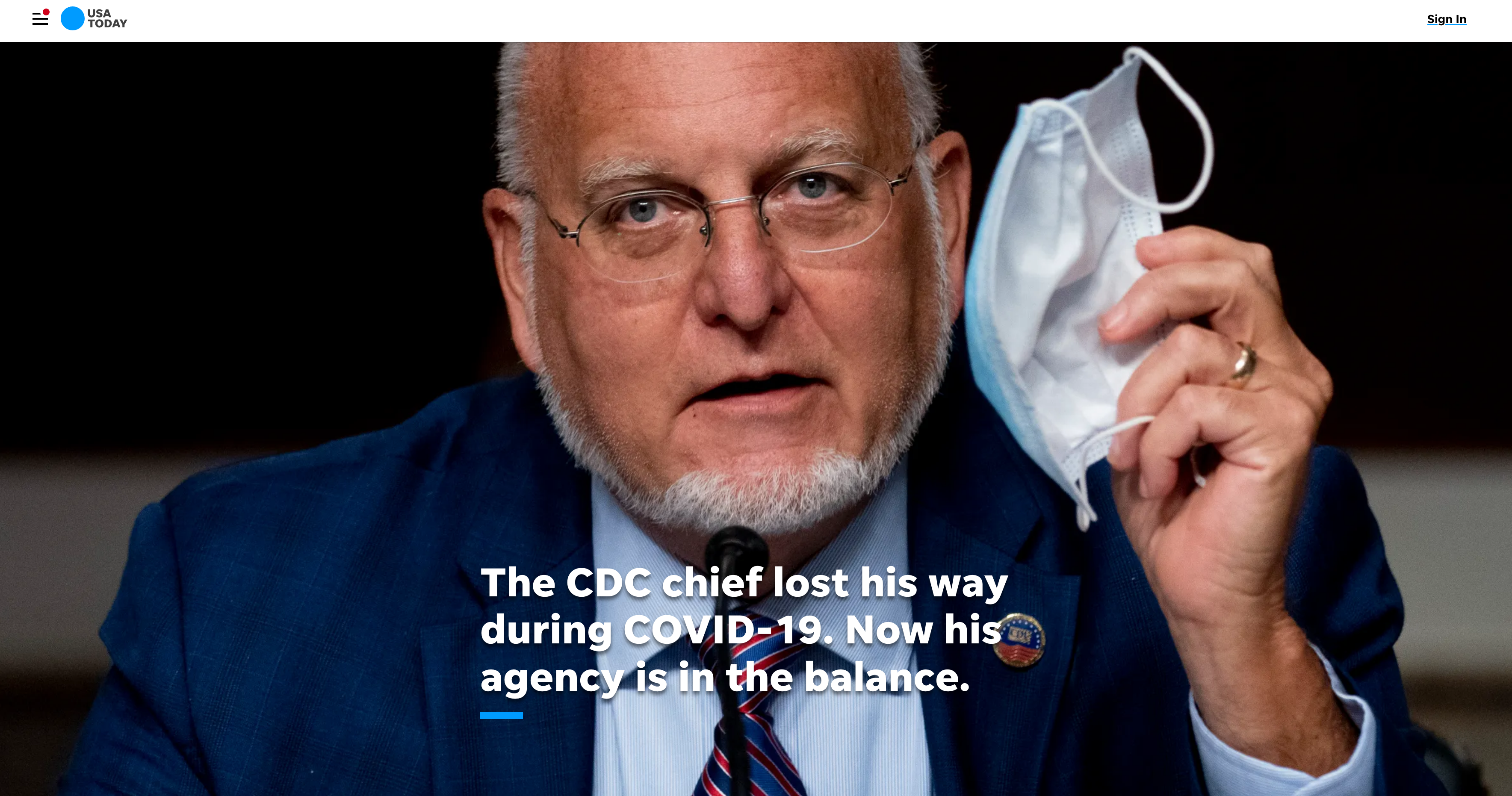 The CDC chief lost his way during COVID-19. Now his agency is in the balance.
